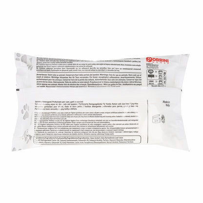 Porrini Lingettes Hygiène Chien/Chat, Talc Aloès, 40 unités