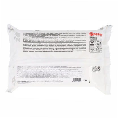 Lingettes hygiène chien/chat sans odeur Porrini 40 pces