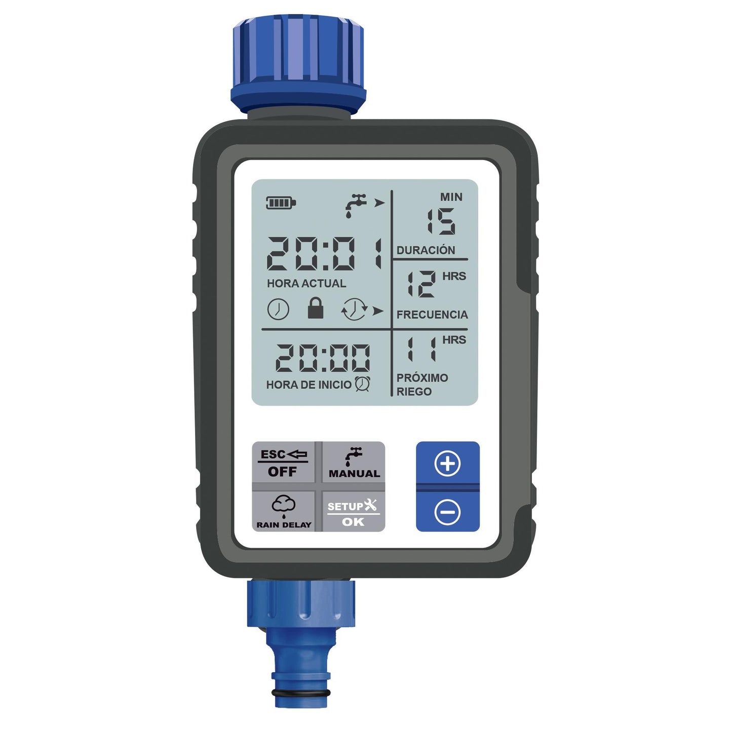 Programador de riego Digital Full Vision, Aquacontrol