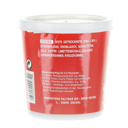 Pasta de Curry, roja Cock 400 g