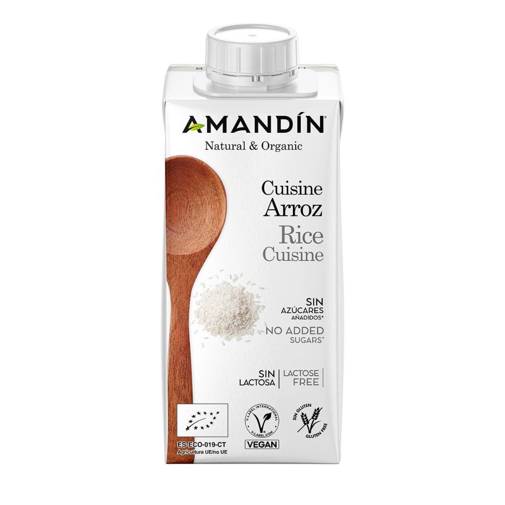 Crème Cuisine Bio Amandin à base de riz 200 ml