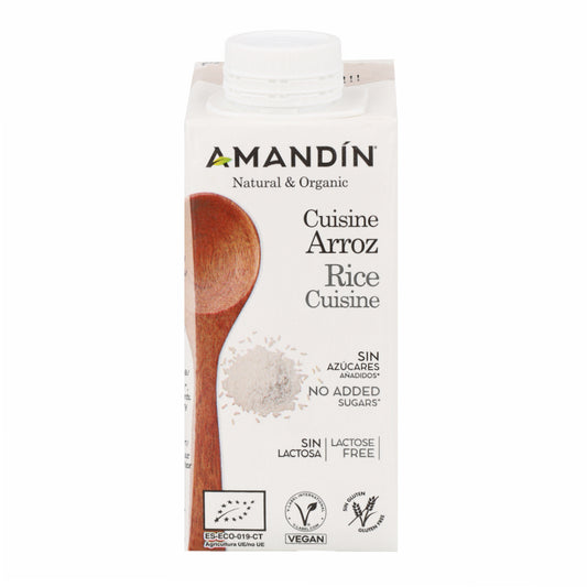 Crème Cuisine Bio Amandin à base de riz 200 ml