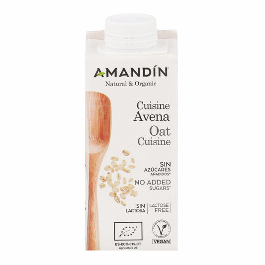 Crème culinaire avoine bio Amandin 200 ml