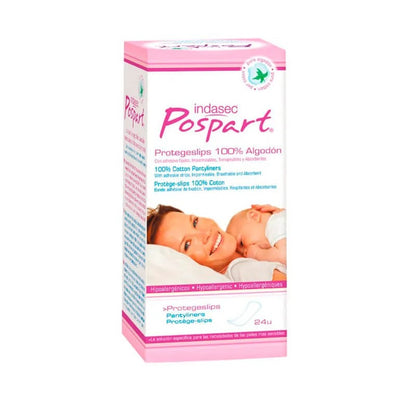 Protège-slips 100% Coton INDASEC POSPART® 1 24 unités