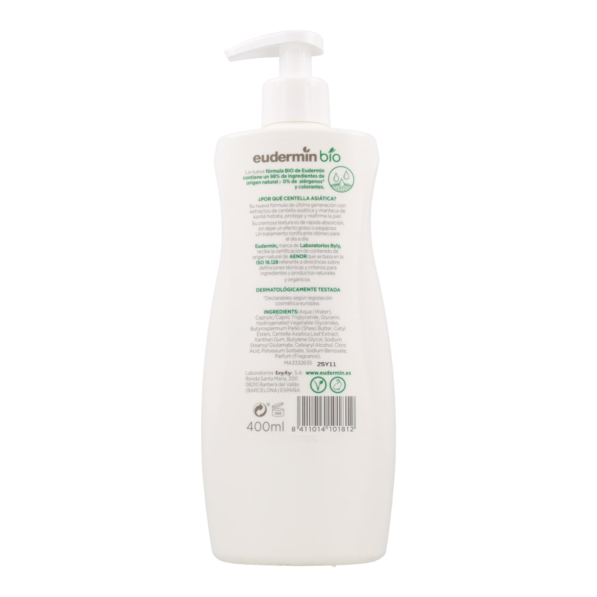 Crème corporelle BIO raffermissante Eudermin 400 ml