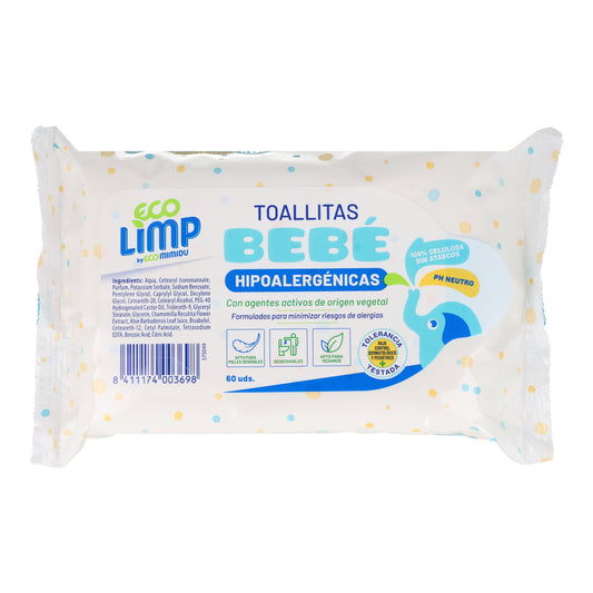 Lingettes pour bébé Mimidu ECO 60 unités