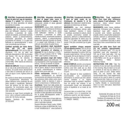 Realfrial Propolis + Échinacée Santiveri 20 flacons