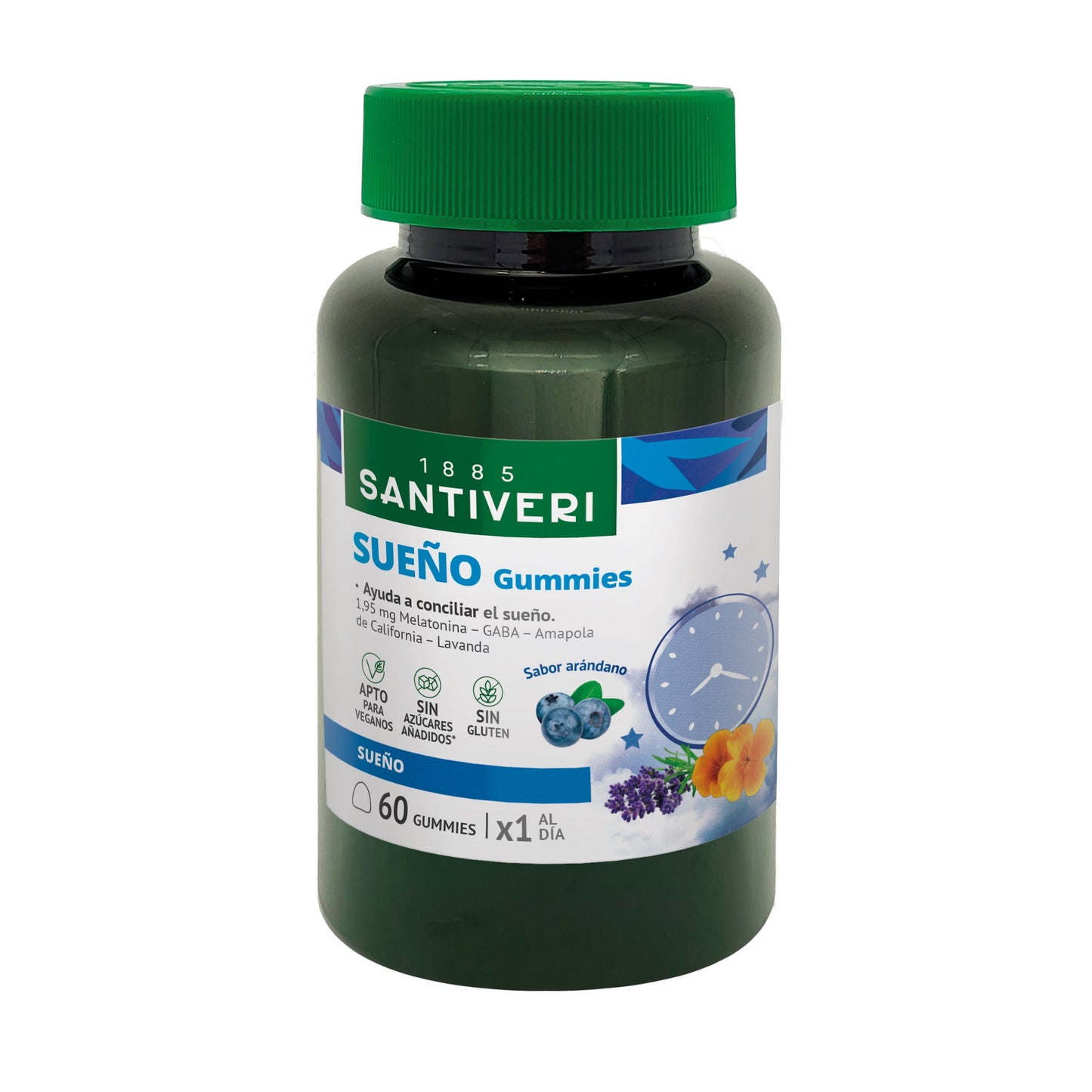 Gummies à mâcher sommeil Santiveri 60 gummies 162 g