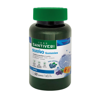 Gummies à mâcher sommeil Santiveri 60 gummies 162 g