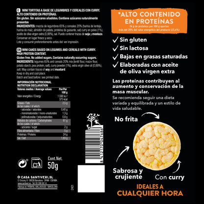 Mini crêpes protéinées au curry SANTIVERI 50 g