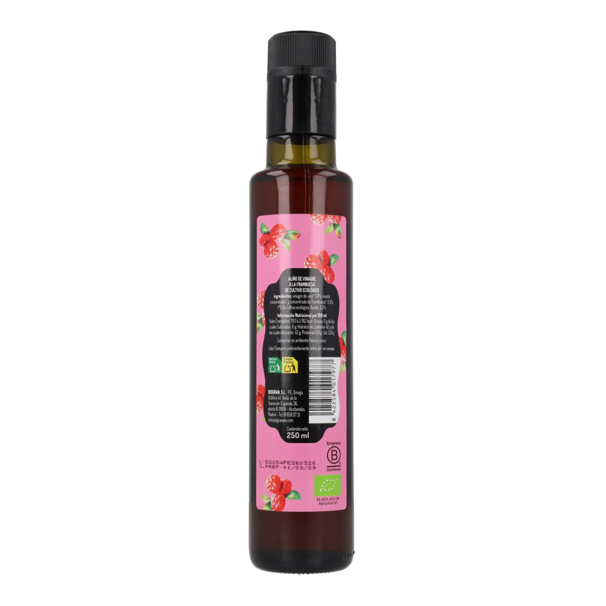 Vinaigrette Framboise Bio 250 ml