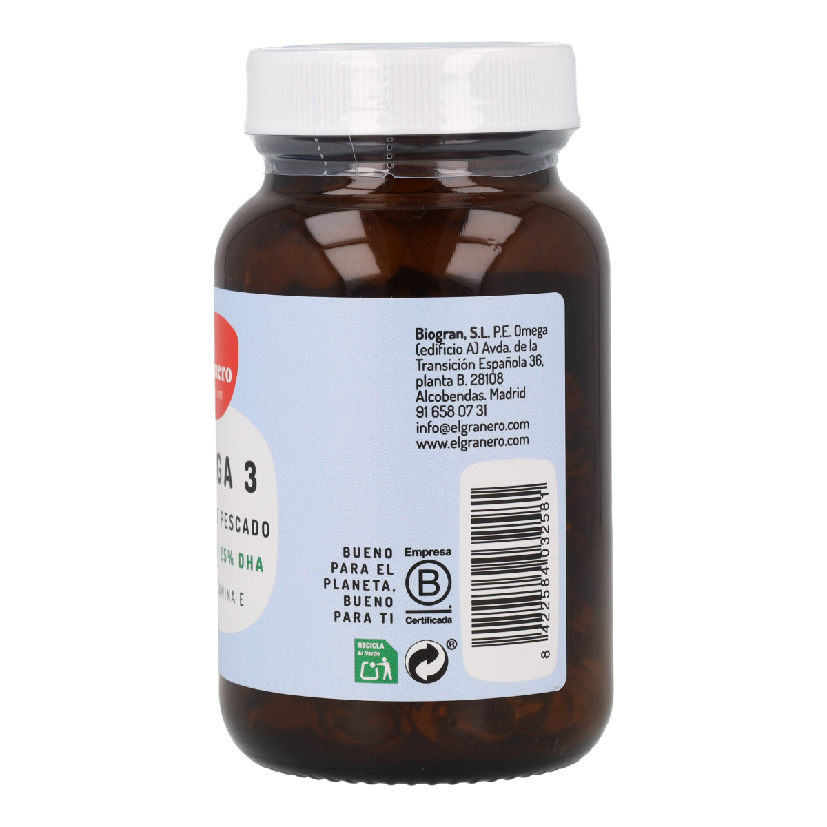 Omegran 3 Plus El granero 90 perles 705 mg