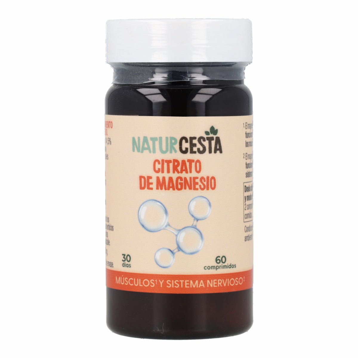 Citrato de Magnésium Naturcesta 60 Comprimés