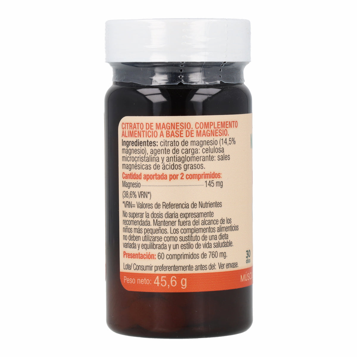 Citrato de Magnésium Naturcesta 60 Comprimés