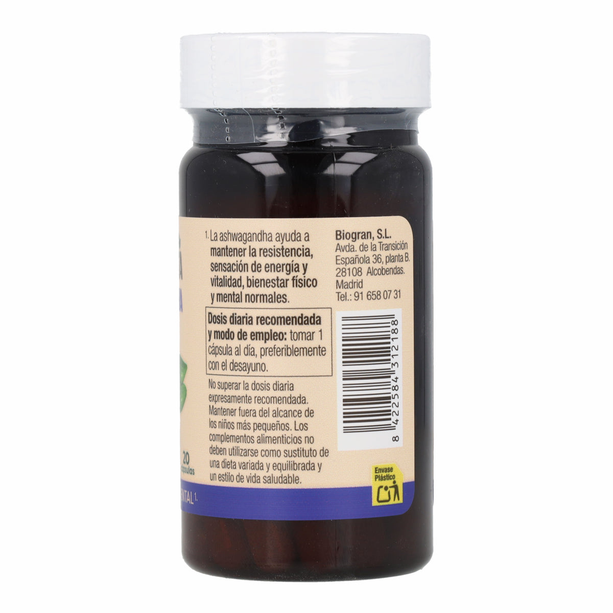 Ashwagandha Naturcesta 20 gélules