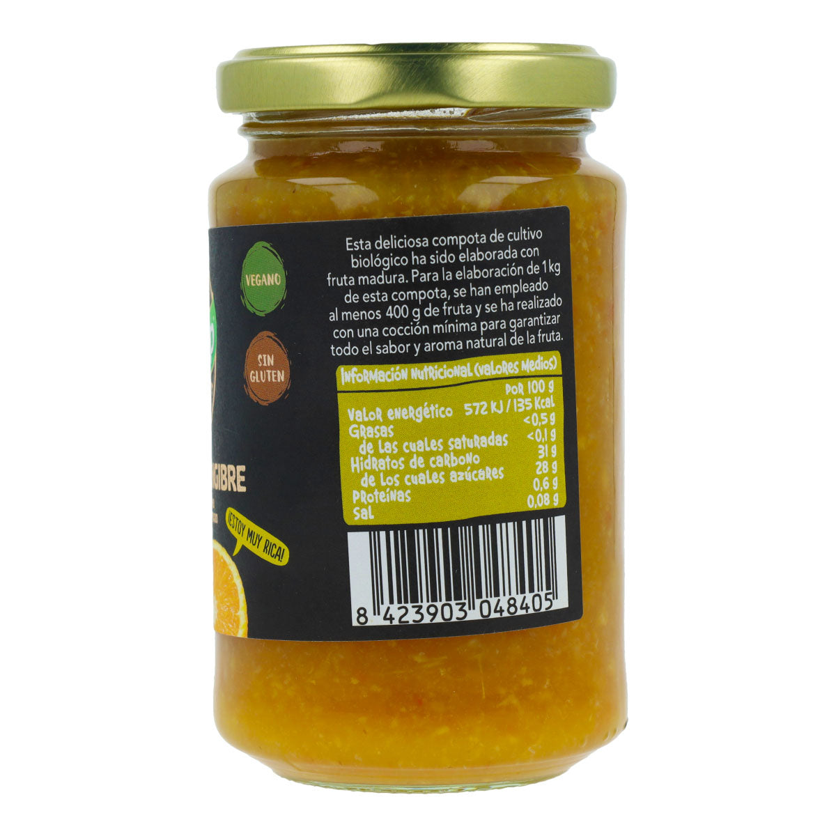Pack 2 x Compota de Naranja y Jengibre BIO Biocop, 265 g