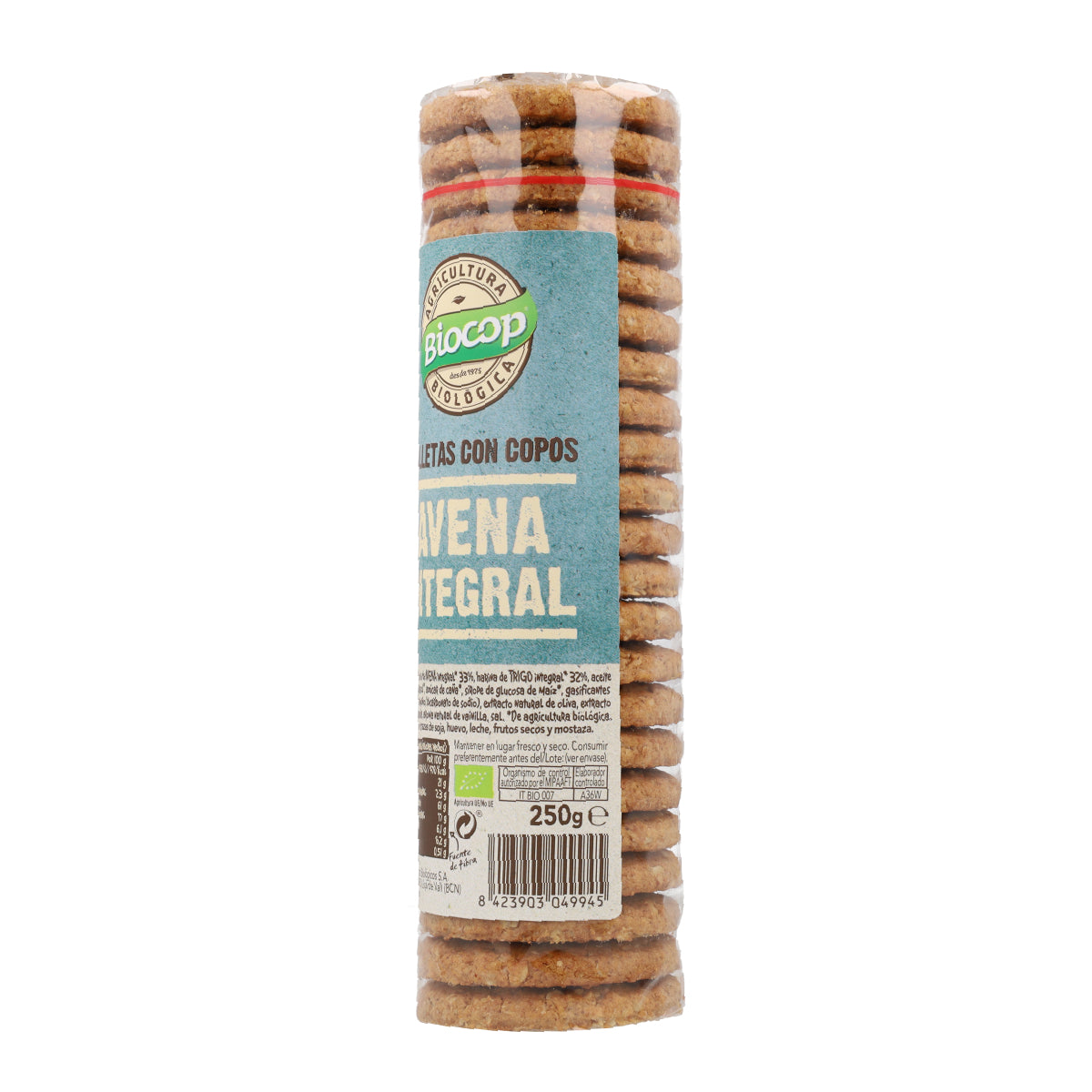 Biscuits aux flocons d'avoine complète Biocop, 250 g