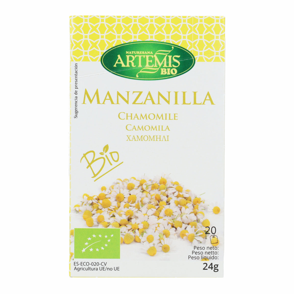 Camomille Artemis, 20 filtres.