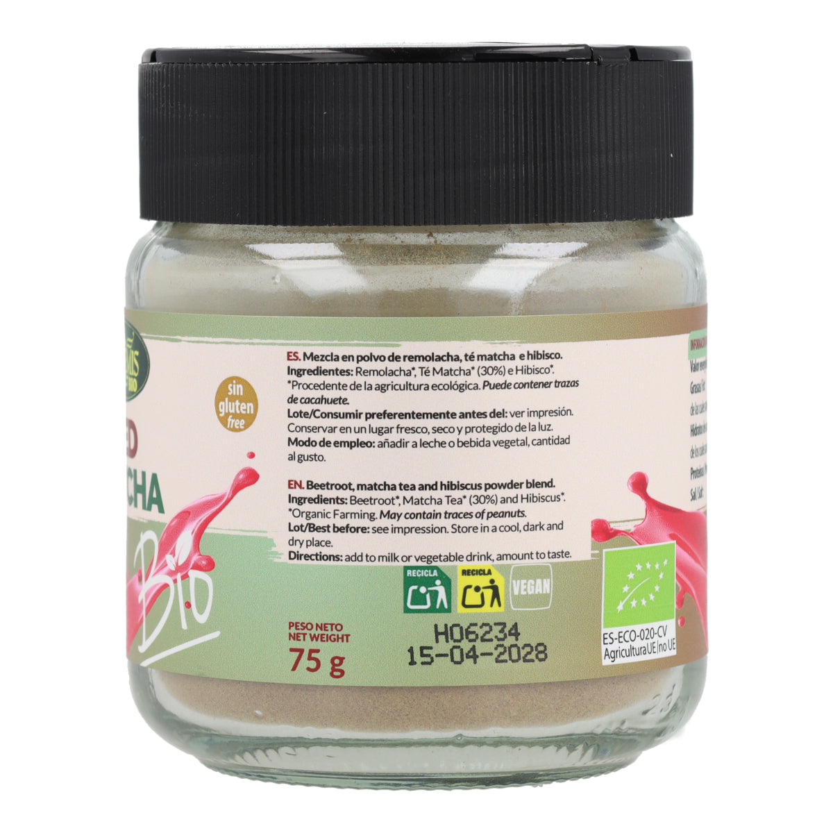 Matcha Rouge en Grand Pot Artemis Bio75 g