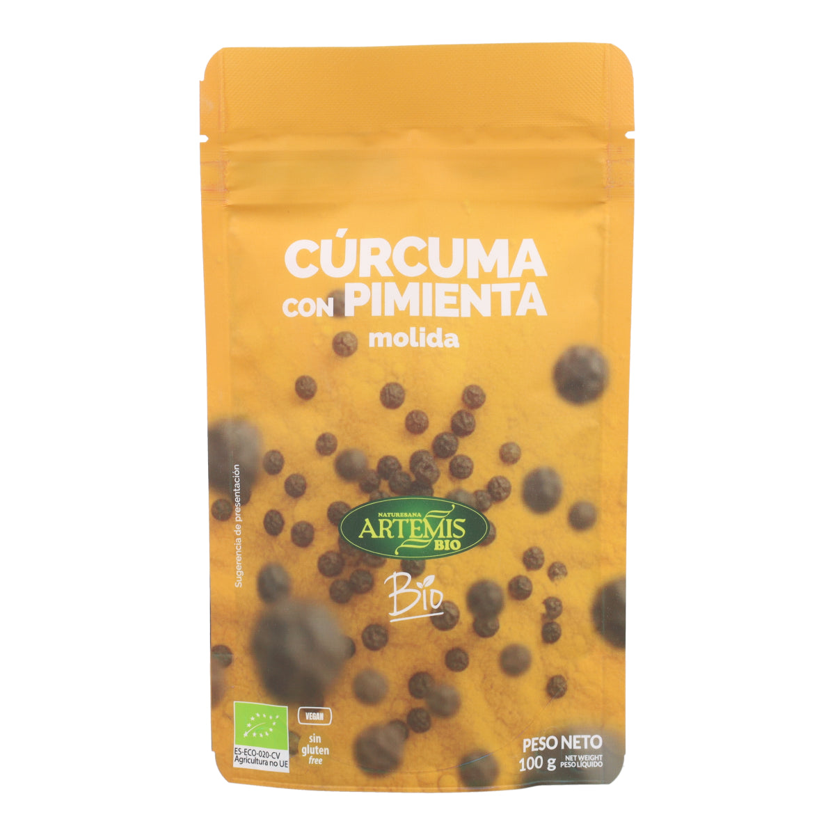 Curcuma et poivre bio en doypack Artemis Bio 100 g