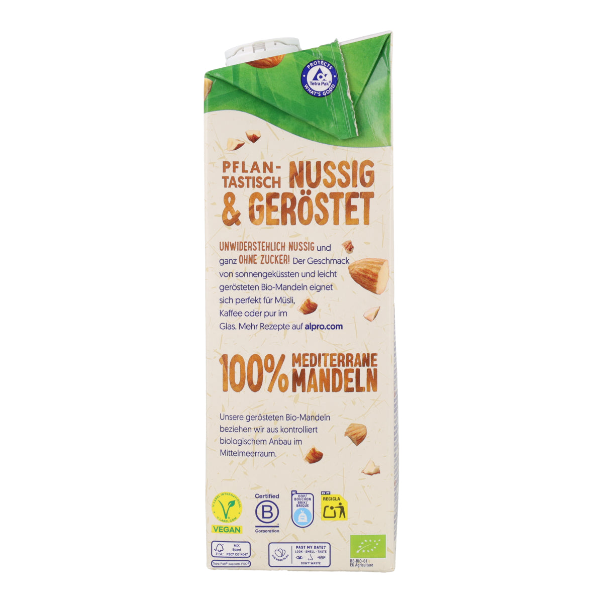 Boisson à l'amande 0% sucres Alpro Bio 1L