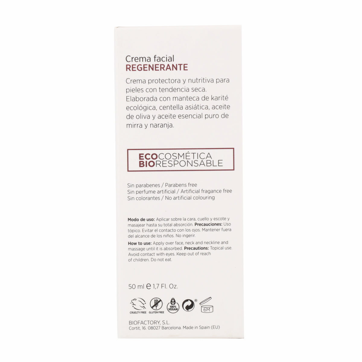 Crème régénérante Karité Mon 50 ml