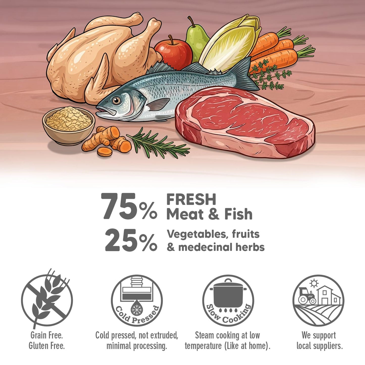 Friandise pour chien à la viande fraîche de bœuf Arquivet 800 g