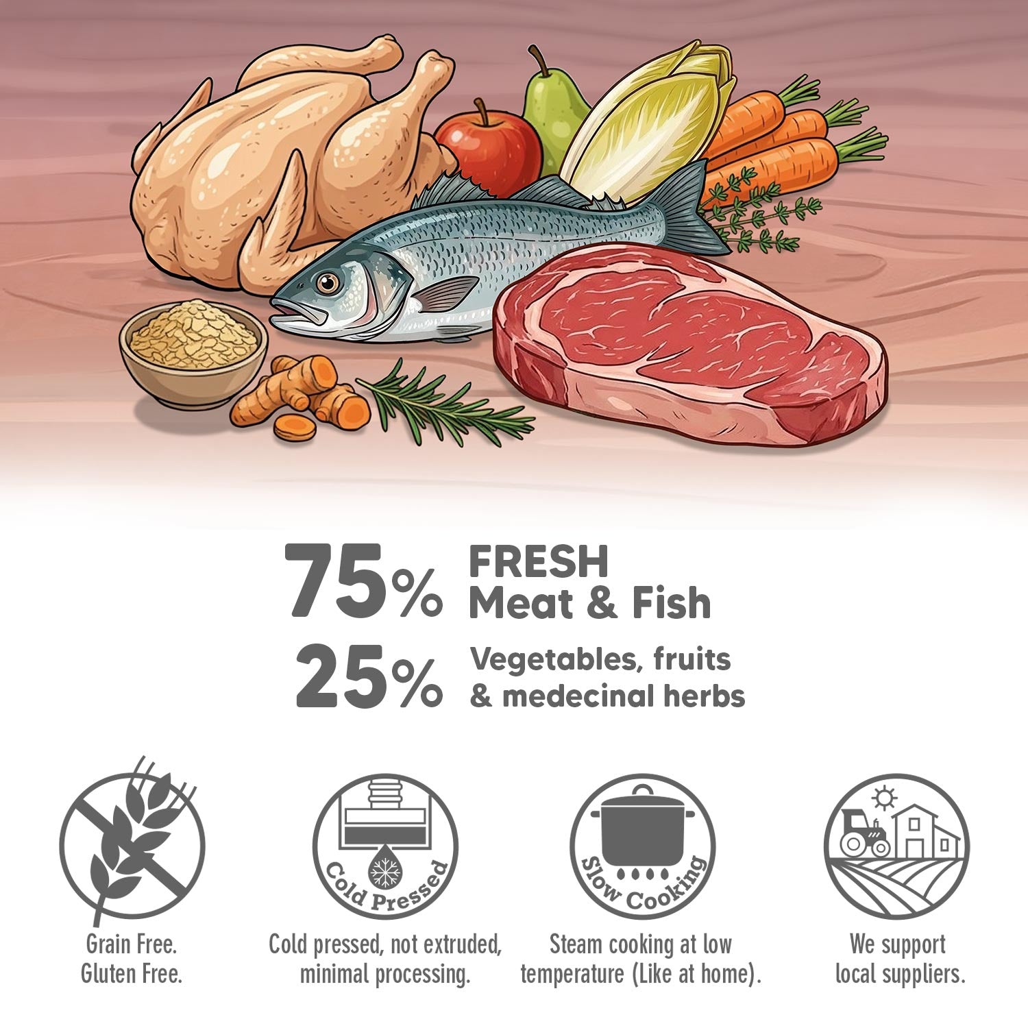 Friandise pour chien à la viande fraîche de bœuf Arquivet 800 g
