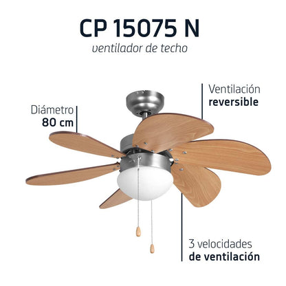 Ventilateur de plafond Orbegozo CP 15075 N 75 cm