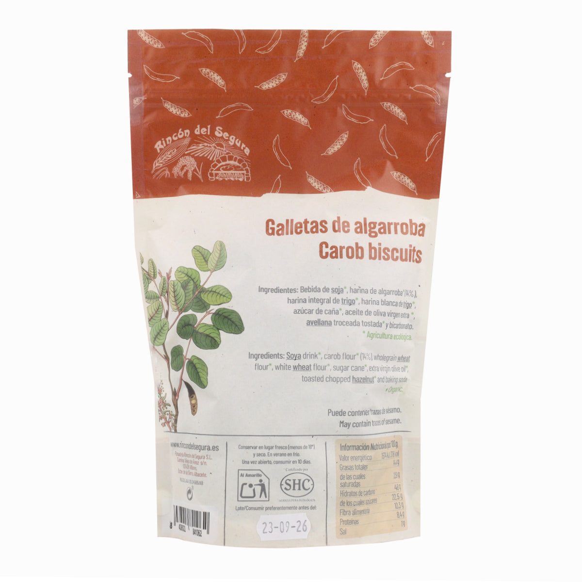 Biscuits de caroube Rincón del Segura 200g