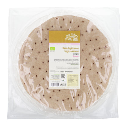 Bases de Pizza au Sarrasin sans gluten Rincón del Segura 2 pièces de 250 g chacune