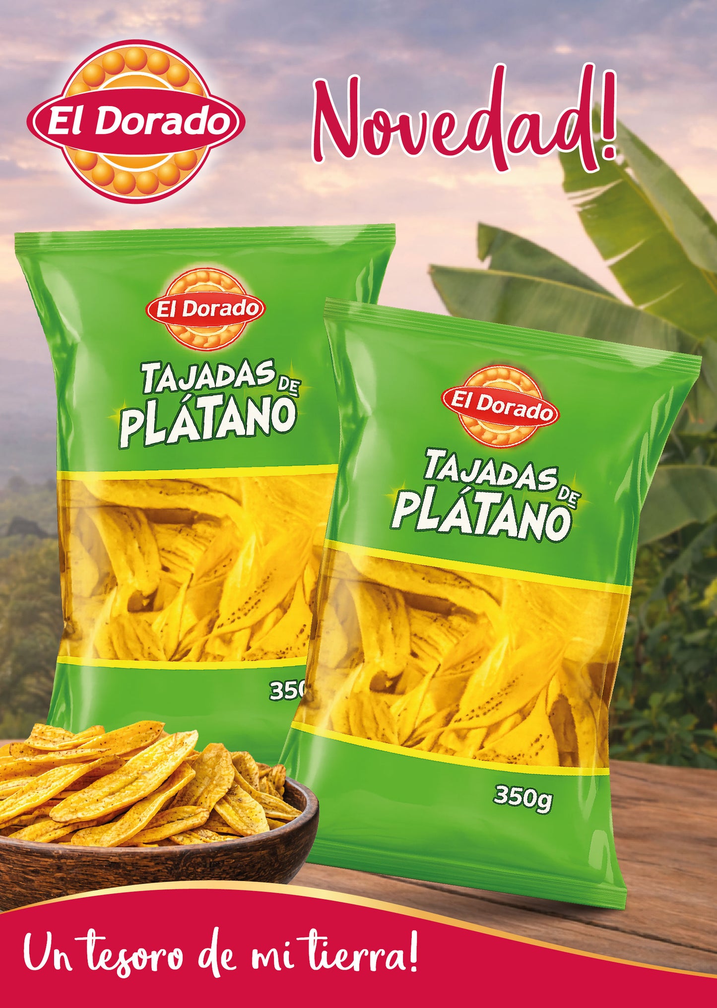 Chips de Banane Plantain El Dorado 350g