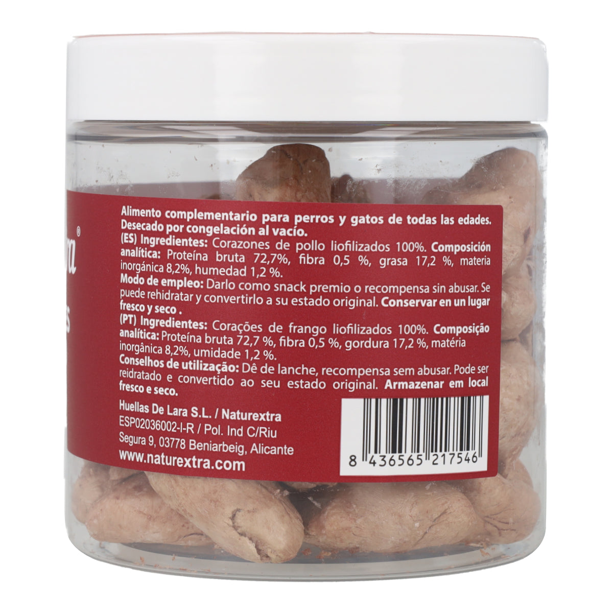 Cœurs de poulet lyophilisés 60g