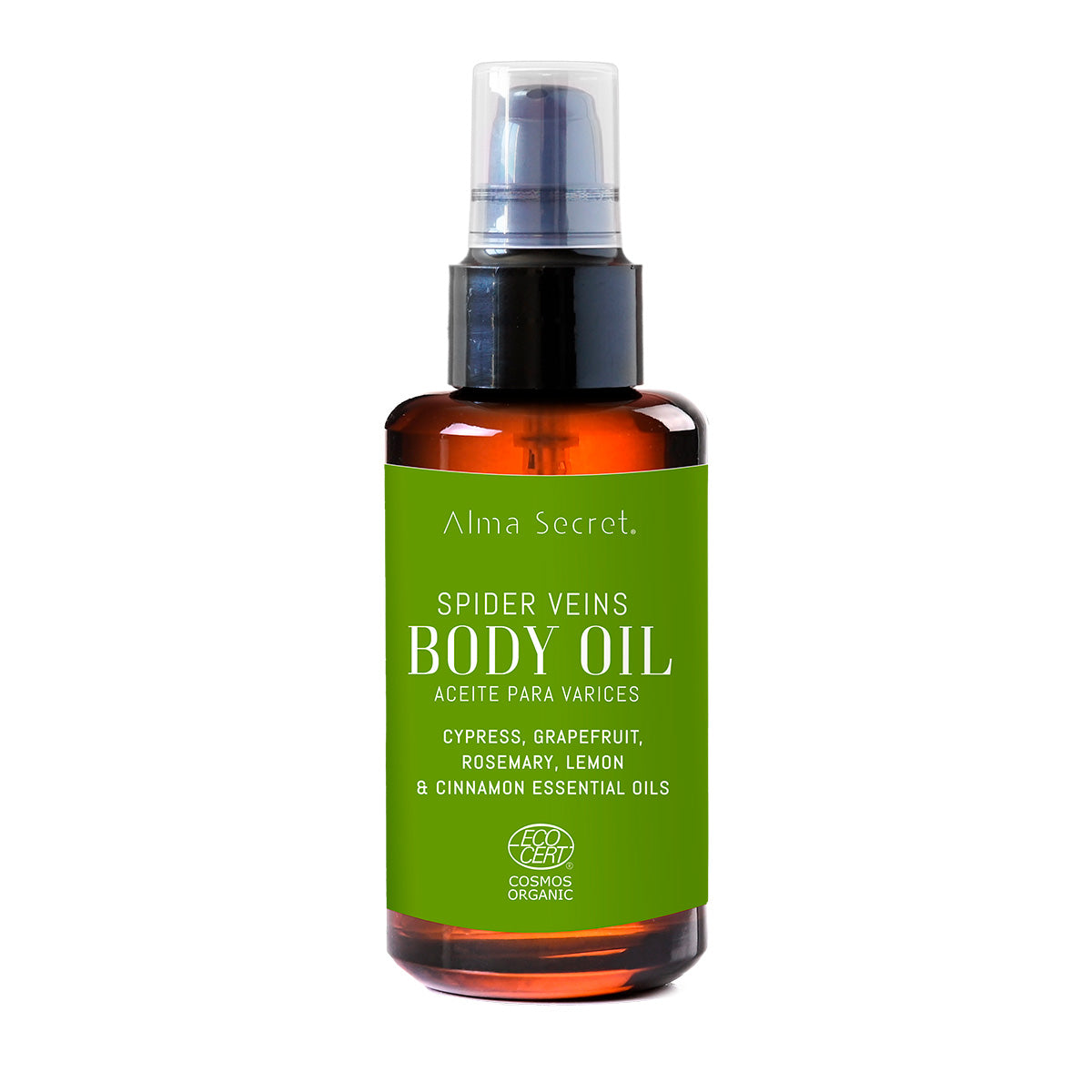 Huile pour varices et jambes fatiguées au cyprès, pamplemousse et romarin Alma Secret 100 ml
