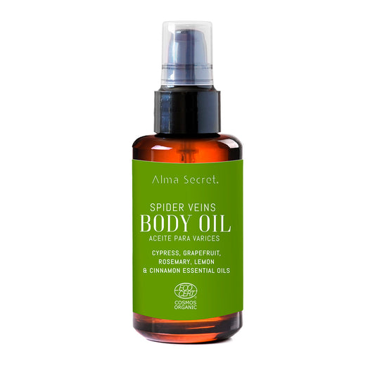Huile pour varices et jambes fatiguées au cyprès, pamplemousse et romarin Alma Secret 100 ml