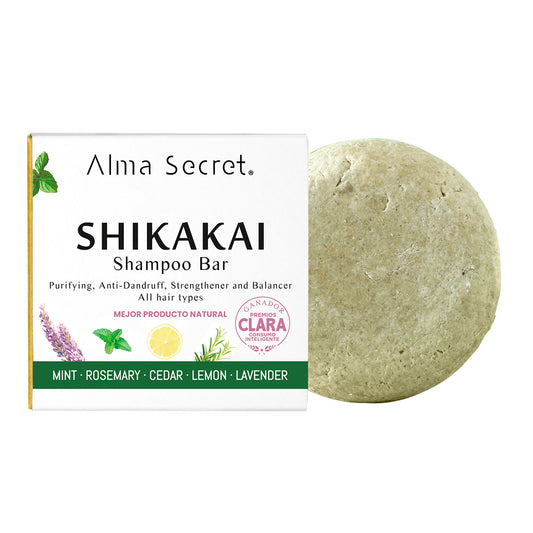 Shampooing solide Shikakai (chute, pellicules et dermatite) Alma Secret 85 g