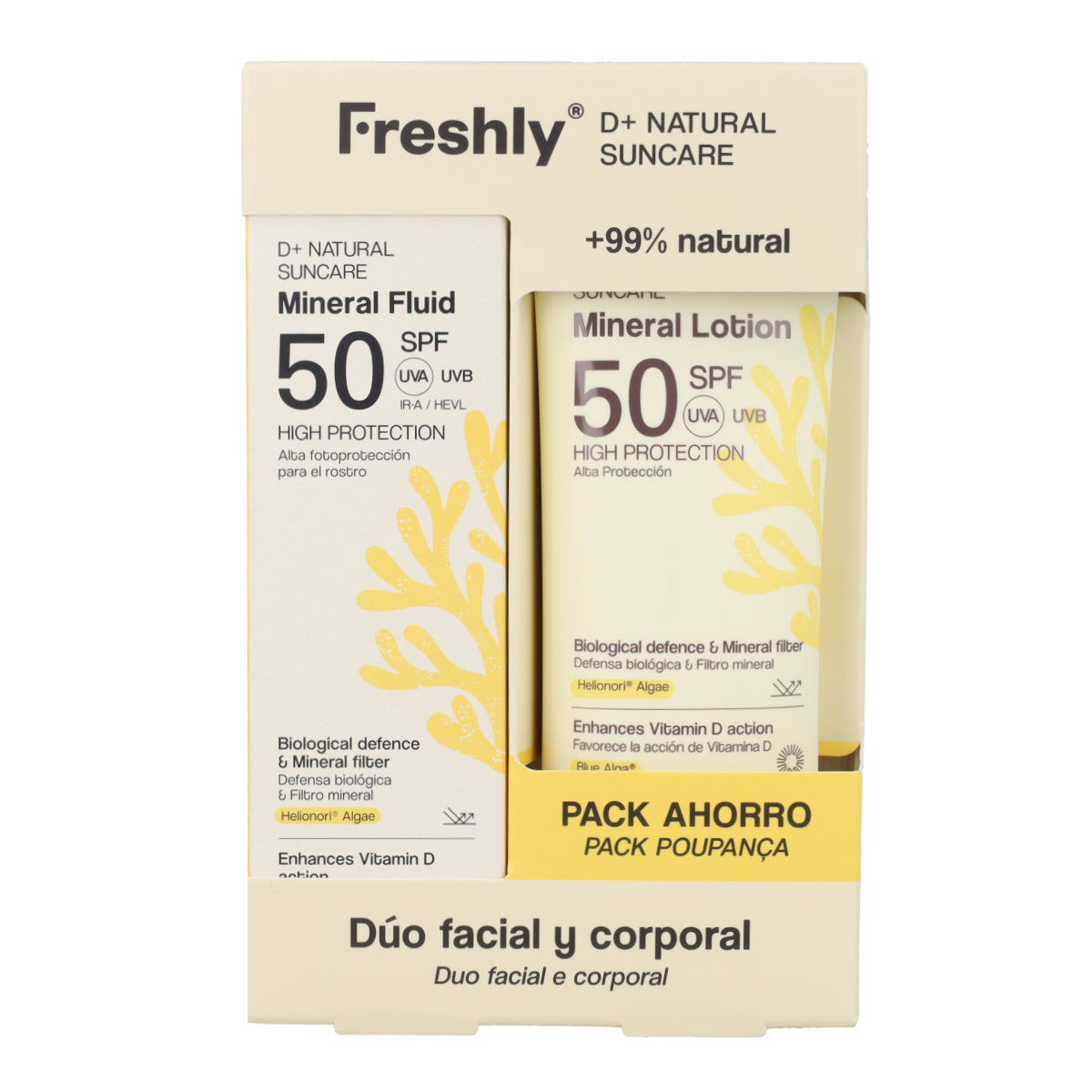 Pack Protection Totale D+ Soin Solaire Naturel Freshly Cosmetics