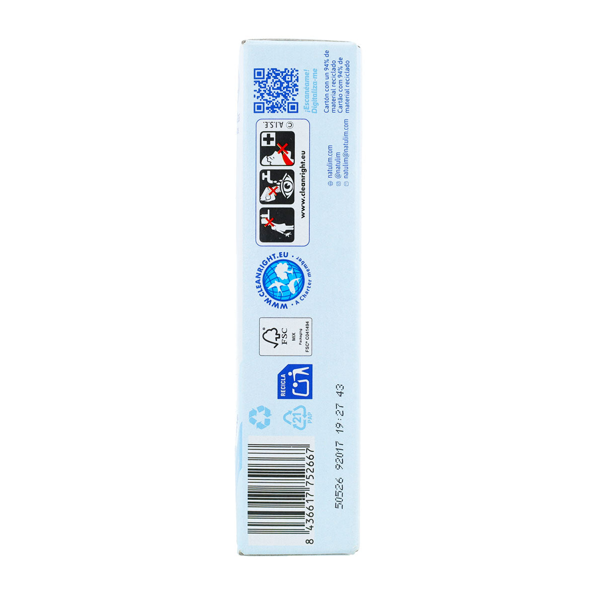 Pack 10x Eco Pastillas 6 en 1 Lavavajillas, Natulim, 30 unidades