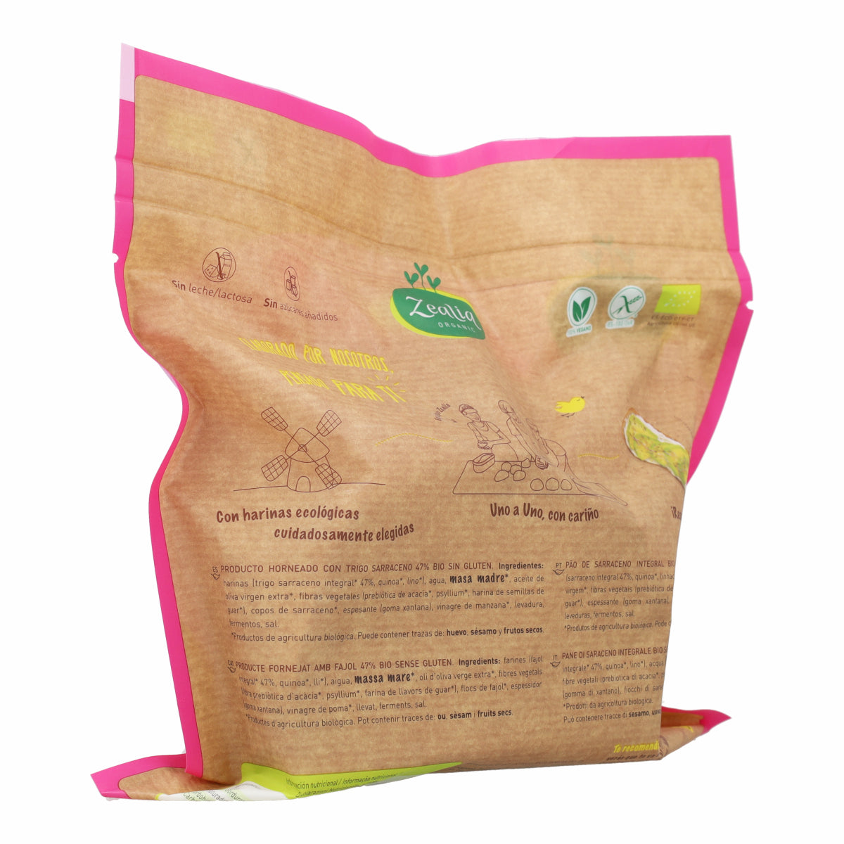 Pain complet au sarrasin BIO sans gluten Zealia 330 g
