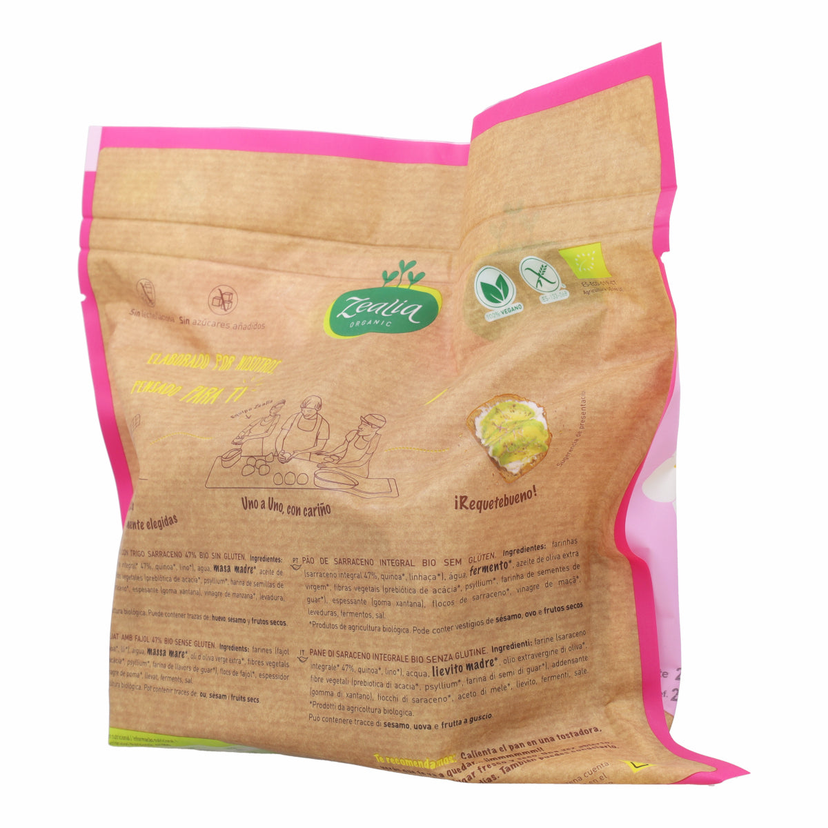 Pain complet au sarrasin BIO sans gluten Zealia 330 g