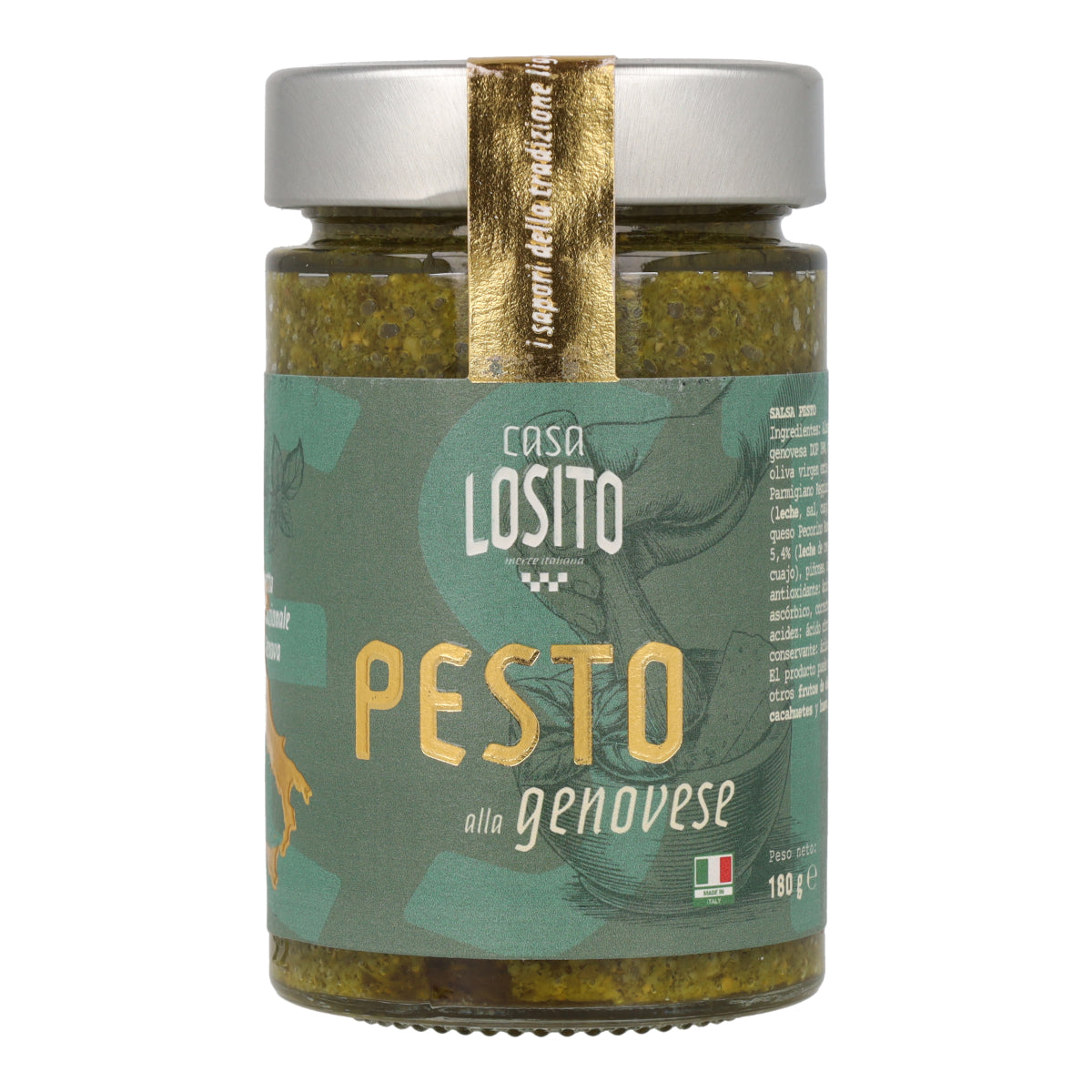 Pesto SANS Gluten Génois Casa Losito 180g