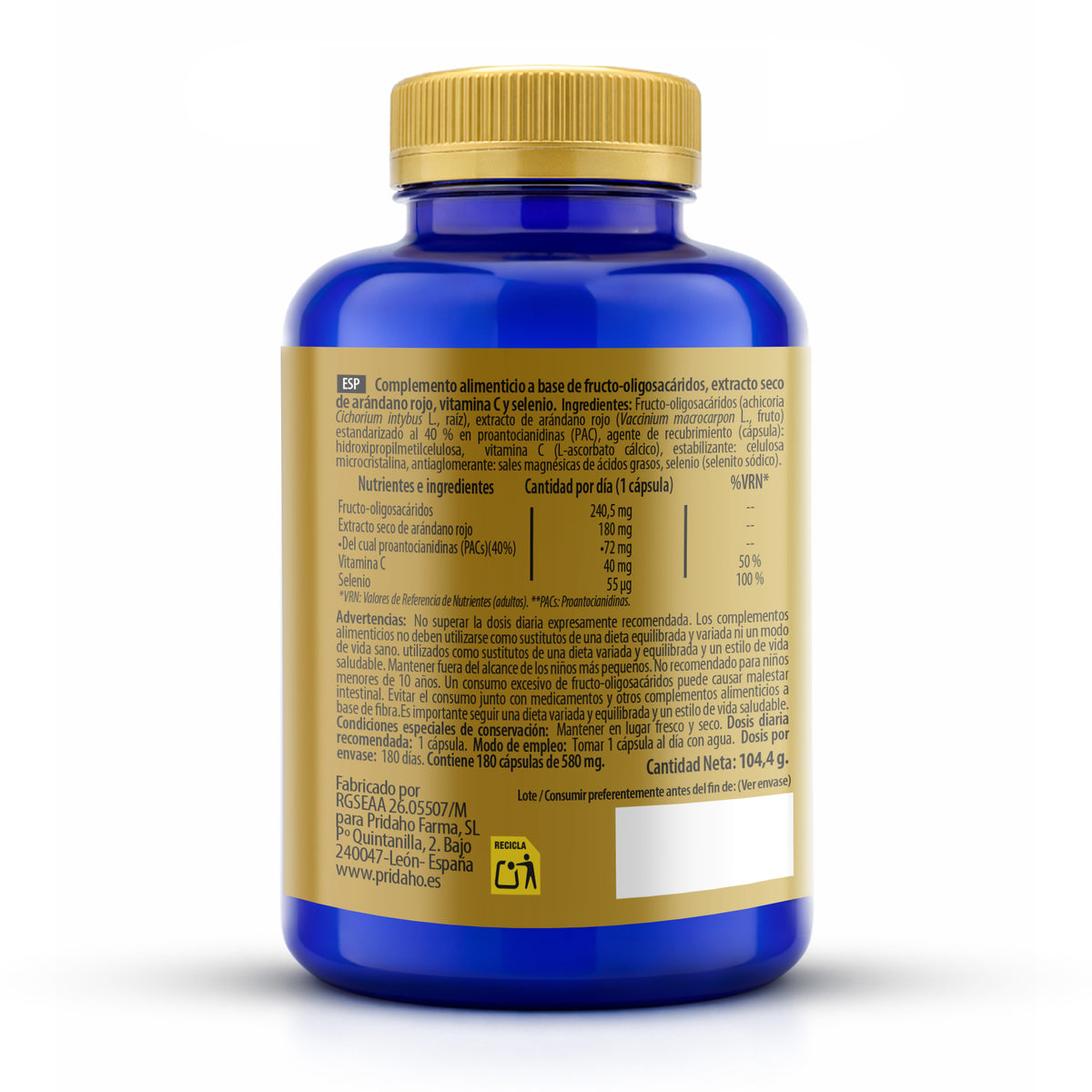 Canneberge américaine 180 comprimés SANON de 650 mg