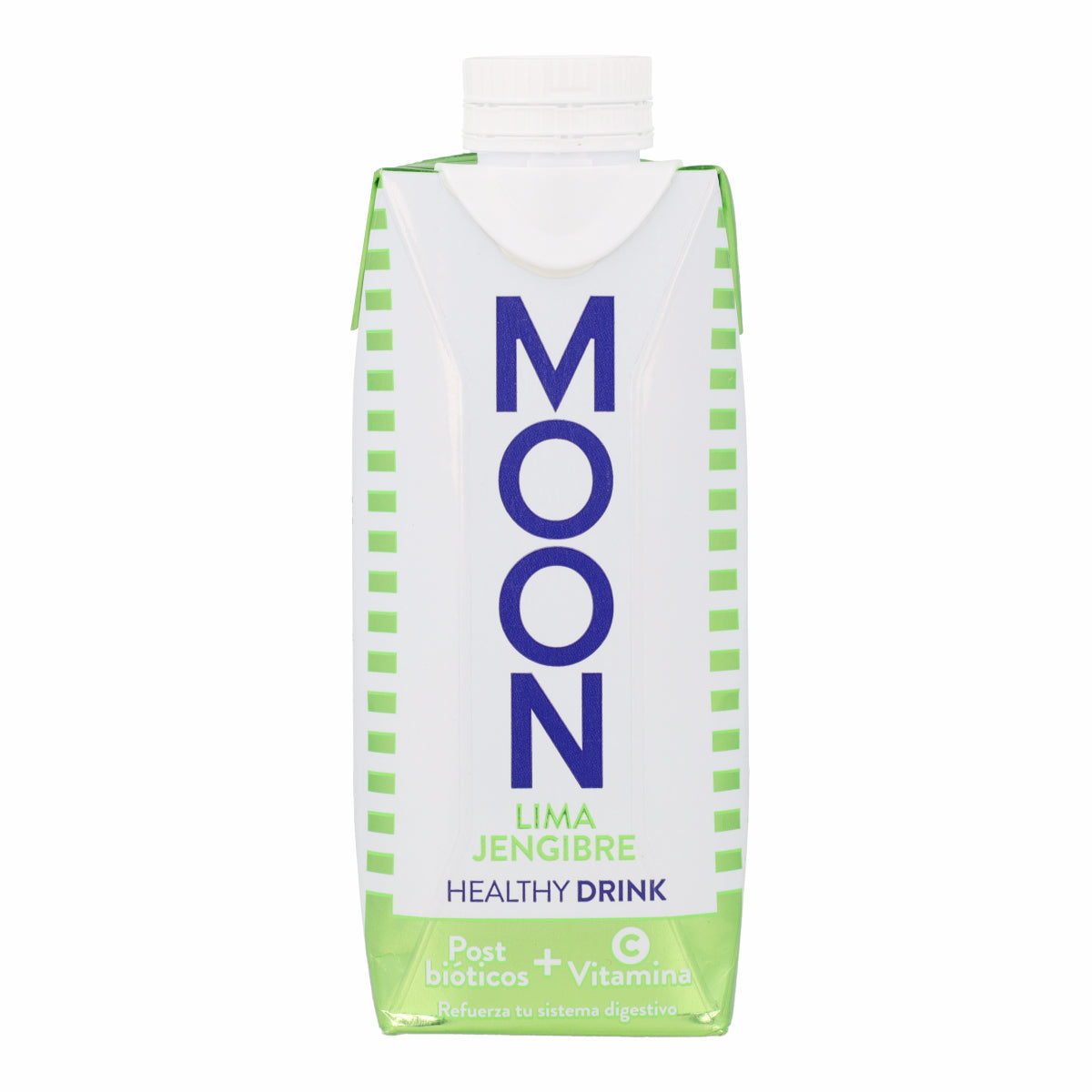 Boisson saine Citron vert et Gingembre Bio avec Postbiotiques et Vitamine C MOONDRIKS 330 ml