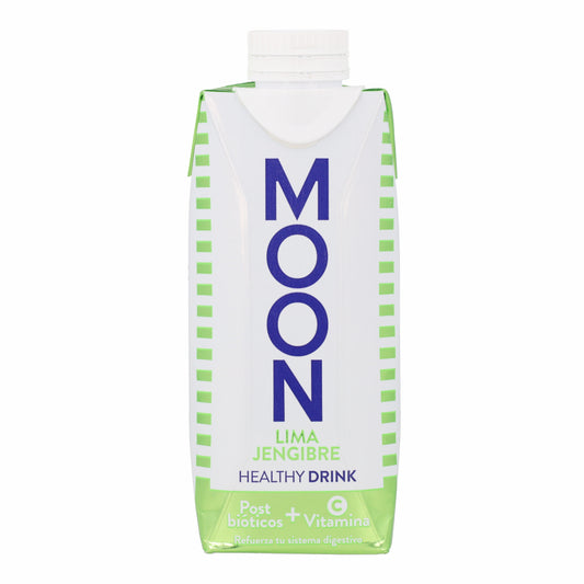 Boisson saine Citron vert et Gingembre Bio avec Postbiotiques et Vitamine C MOONDRIKS 330 ml