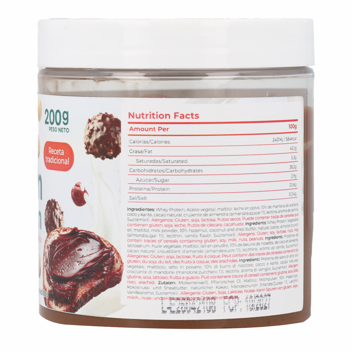 Crème Protéinée Chips Bonbon Rocher Torafood 200g