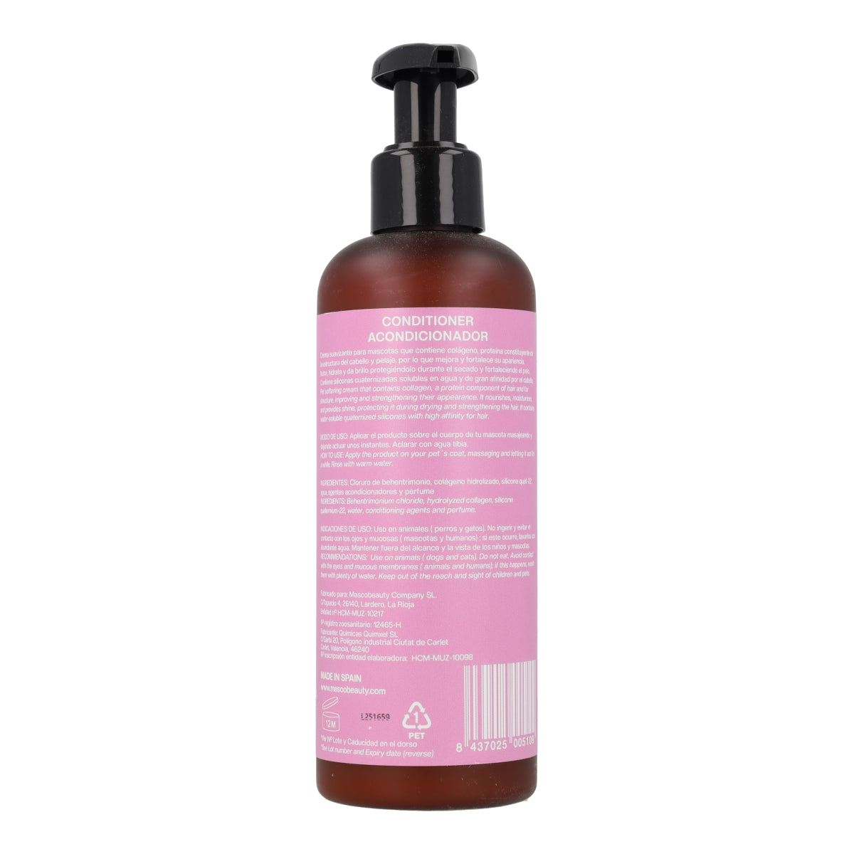 Après-shampoing pour chiens au collagène Masco Beauty 250 ml