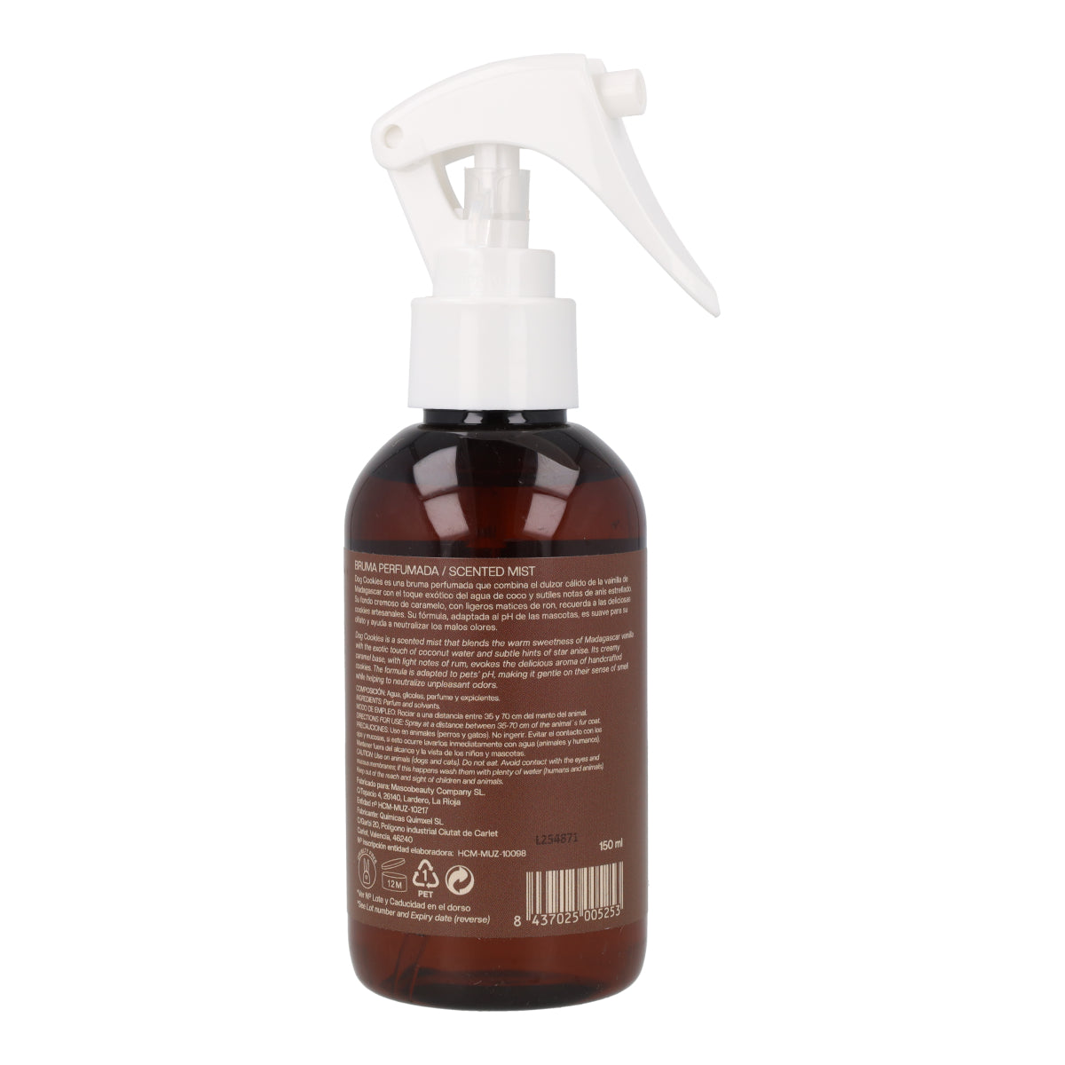 Eau de Cologne pour chiens parfum Biscuits & Croissant Masco Beauty 150 ml