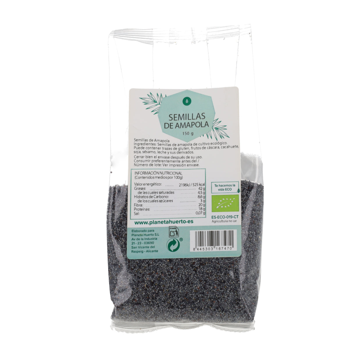 Graines de pavot ECO Planeta Huerto 150 g