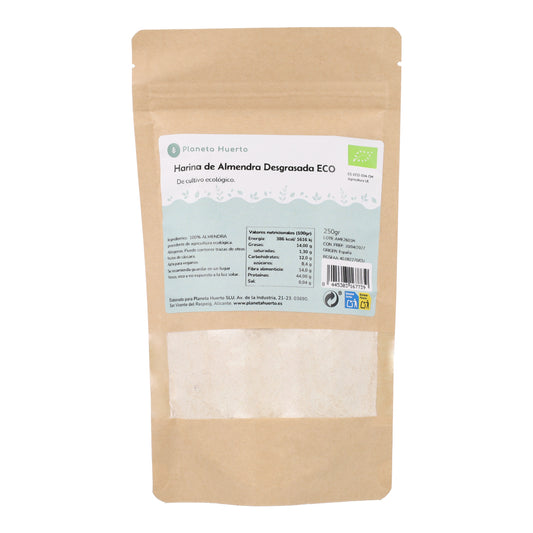 Farine d'amande dégraissée (protéine d'amande) ECO Planeta Huerto 250 g