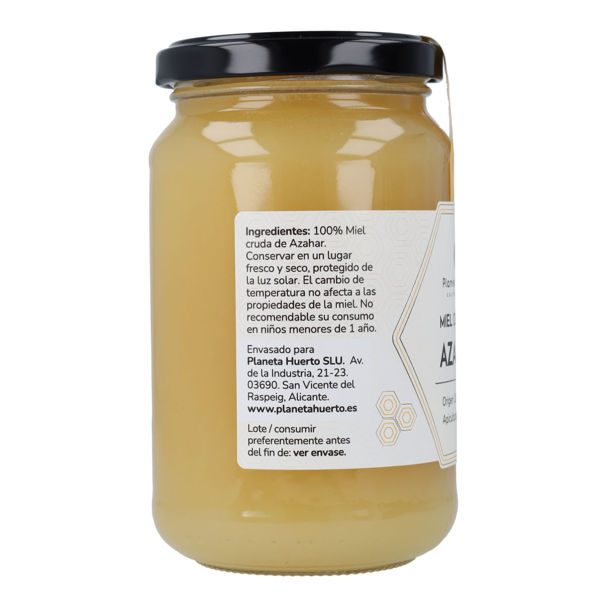 Miel Cruda de Azahar Planeta Huerto 475 g